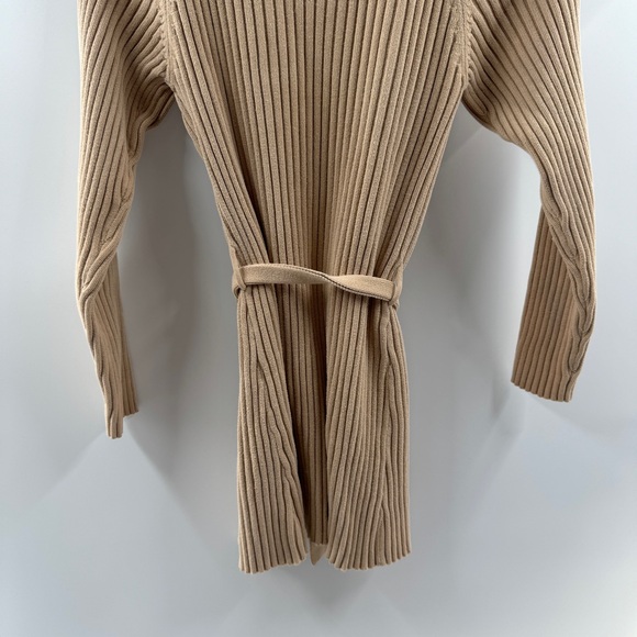 GAP Beige 100% Cotton Front-Tie Cardigan – Size Large - Picture 5 of 7